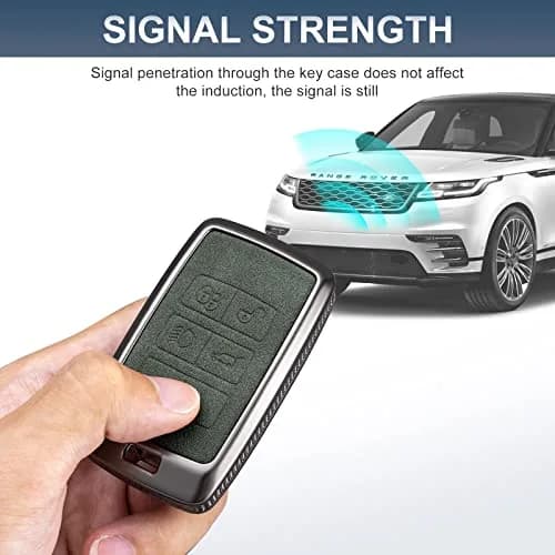 YO&YOYE Land Rover Key Fob Cover with Keychain Leather Model2 Green | Full Protection & Premium Material thumbnail 4