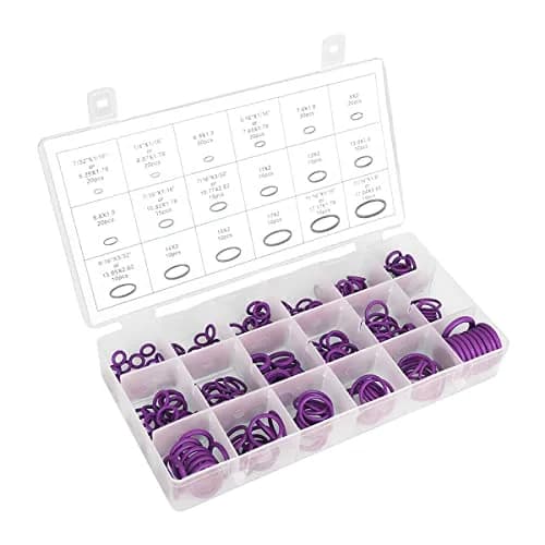 AICEL 270-Piece Rubber O-Ring Kit with Tools | 18 Sizes for AC & Universal Sealing thumbnail 1