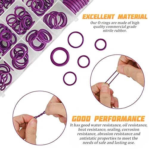 AICEL 270-Piece Rubber O-Ring Kit with Tools | 18 Sizes for AC & Universal Sealing thumbnail 3
