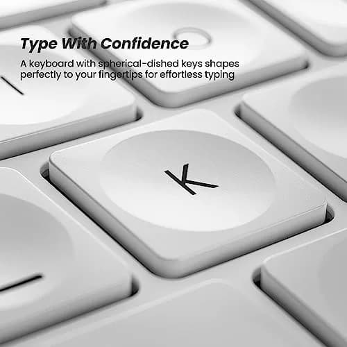 Nulea RT05 Wireless Ergonomic Keyboard | Split Design with Wrist Rest, Bluetooth & USB-C Charging, 7-Color Backlight, Compatible with Windows & Mac thumbnail 4