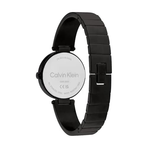 Calvin Klein Women's Quartz Watch 30mm Ionic Plated Black Steel | Modern Minimalist thumbnail 3