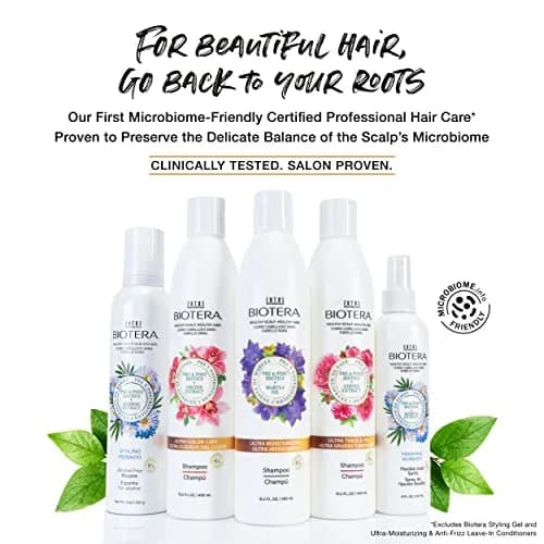 Biotera Anti Frizz Intense Smoothing Shampoo & Conditioner & Leave-In | Microbiome Friendly, Vegan & Cruelty-Free, 15.2 Fl Oz thumbnail 3