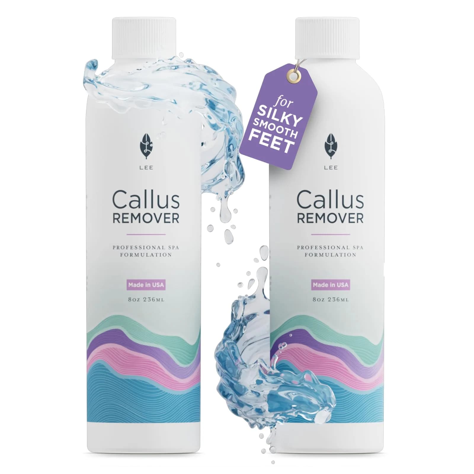 Lee Beauty Professional Gel Callus Remover 16 fl oz (473 ml) | Fast-Acting Formula for Cracked Heels & Dead Skin - main product image