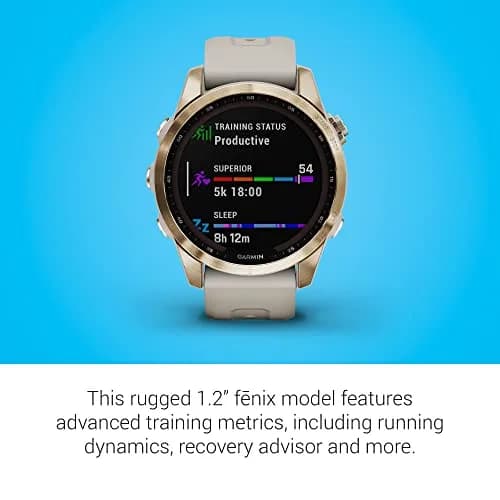 Garmin fenix 7 Solar GPS Smartwatch 47mm Carbon Gray Titanium with Black Band | 73-Hour GPS Battery Life thumbnail 4