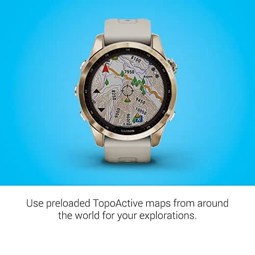 Garmin fenix 7 Solar GPS Smartwatch 47mm Carbon Gray Titanium with Black Band | 73-Hour GPS Battery Life thumbnail 5