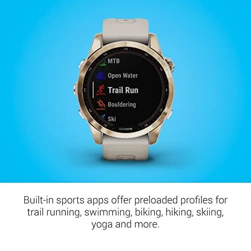 Garmin fenix 7 Solar GPS Smartwatch 47mm Carbon Gray Titanium with Black Band | 73-Hour GPS Battery Life thumbnail 6