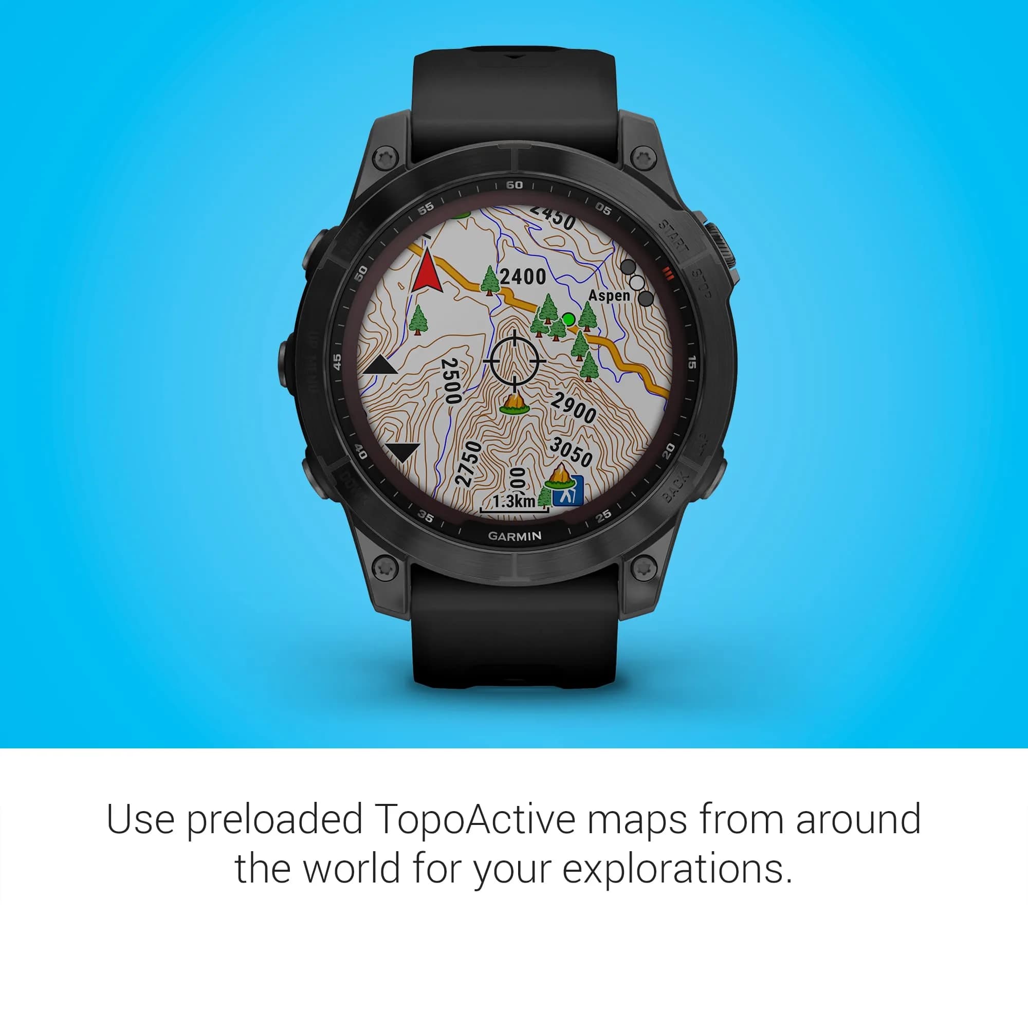 Garmin fenix 7 Solar GPS Smartwatch 47mm Slate Gray | Long-Running Solar Powered Multisport GPS Watch - view 4