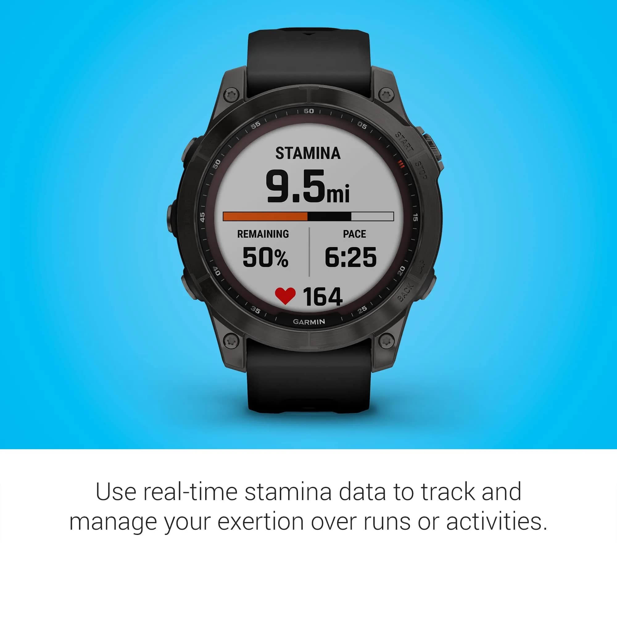 Garmin fenix 7 Solar GPS Smartwatch 47mm Slate Gray | Long-Running Solar Powered Multisport GPS Watch - view 5