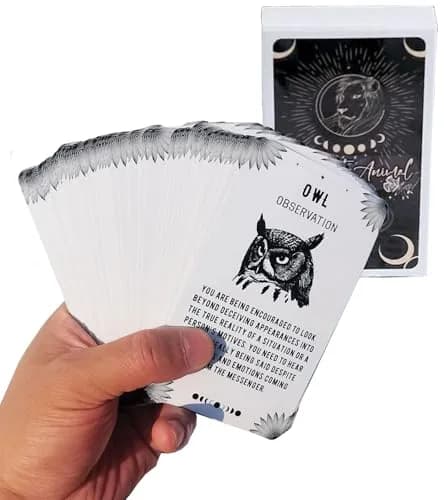 iksya Spirit Animal Oracle Cards - 54 Oracle Cards Decks with Guidebook for Beginners | Animal Spirit Guidance thumbnail 1