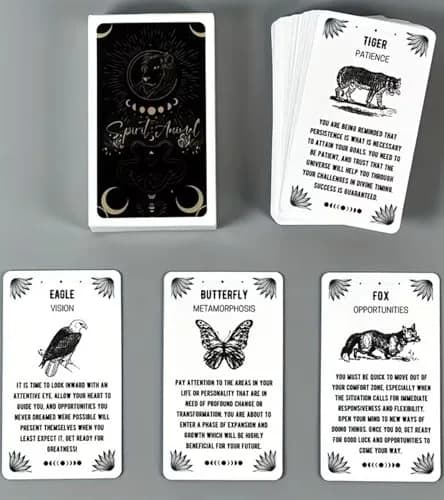 iksya Spirit Animal Oracle Cards - 54 Oracle Cards Decks with Guidebook for Beginners | Animal Spirit Guidance thumbnail 3