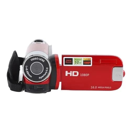 Yoidesu Red Camcorder 1080p HD Video Camera | 16MP 16X Zoom Digital Video Recorder thumbnail 5
