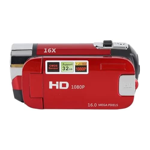 Yoidesu Red Camcorder 1080p HD Video Camera | 16MP 16X Zoom Digital Video Recorder thumbnail 6