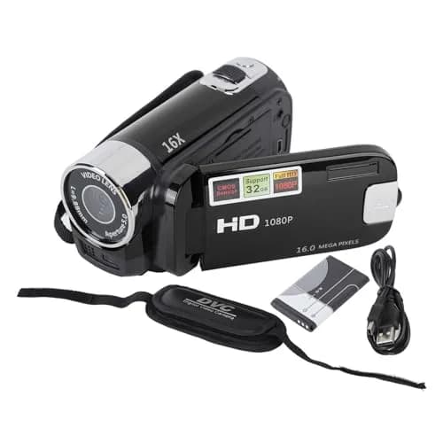 Yoidesu Black Camcorder 2.7in 1080P 16MP | Vlogging Recorder with 16X Zoom thumbnail 7