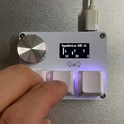 BTXETUEL O3C OSU SayoDevice Rapid Trigger Keyboard with Screen & Knob, 8000Hz, White thumbnail 6