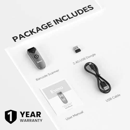 Eyoyo 2-Pack Bluetooth Barcode Scanner 3.5*1.18*0.78 Inch | Portable 2D & 1D Wireless thumbnail 9