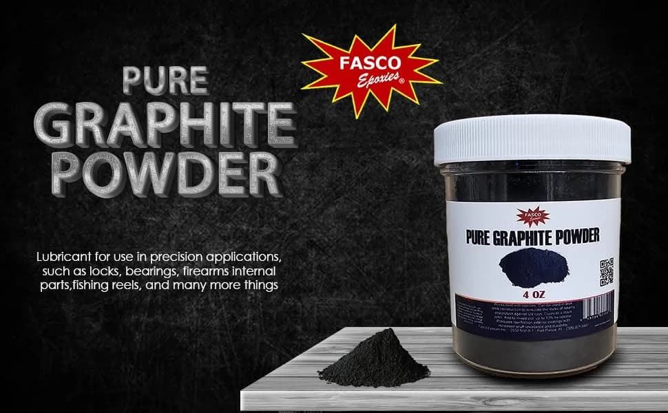 Fasco Epoxies Pure Graphite Powder 4 oz | Conductive Filler for Epoxy & Coatings thumbnail 2