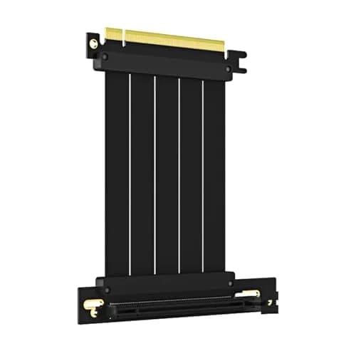 GLOTRENDS PCIe 4.0 X16 Riser Cable 100mm | 32GB/s Peak Speed for RTX 40/RX 7000 Series GPUs thumbnail 1