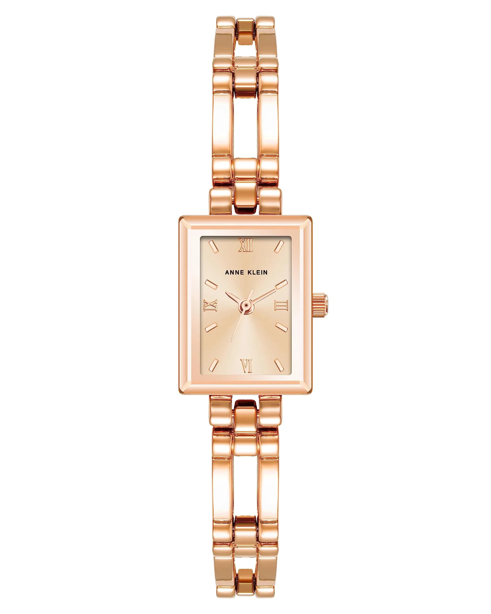 Anne Klein Women's Silver & Rose Gold Tone Bracelet Watch with Mother-of-Pearl Dial - main product image