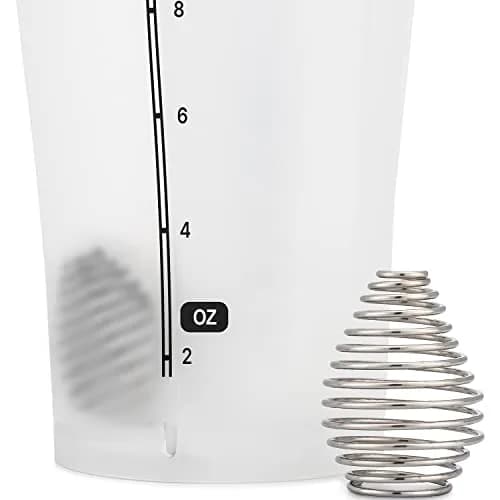 Hydra Cup DualShaker Pro 32 oz (946 ml) White Protein Shaker Bottle | Dual Mixing with Handle & Whisks thumbnail 5