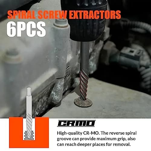 coobeast 35 Pcs Screw Extractor Set,Left Hand Drill Bits Set Screw Extractor Kit | Versatile, Sharp & Durable for Home & Mechanical Use thumbnail 5