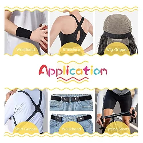 SmiLife Silicone Gripper Elastic for Clothing 3.8 cm (1.5 in) x 11 m (12 yd) Black | Non-Slip Sewing Band for Garments & Crafts thumbnail 6