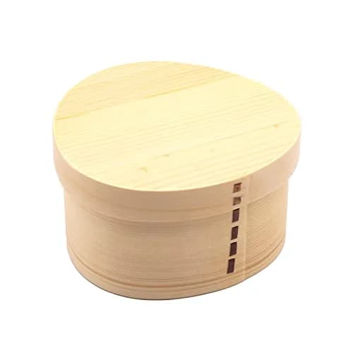 和歌山峠のわっぱめし弁当箱屋さん(wakayama wappa bento box store) Wooden Lunch Box Approx. 14cm | Natural, Single Tier thumbnail 1