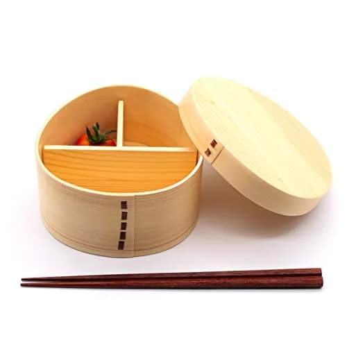 和歌山峠のわっぱめし弁当箱屋さん(wakayama wappa bento box store) Wooden Lunch Box Approx. 14cm | Natural, Single Tier thumbnail 4