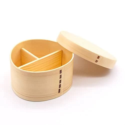 和歌山峠のわっぱめし弁当箱屋さん(wakayama wappa bento box store) Wooden Lunch Box Approx. 14cm | Natural, Single Tier thumbnail 2