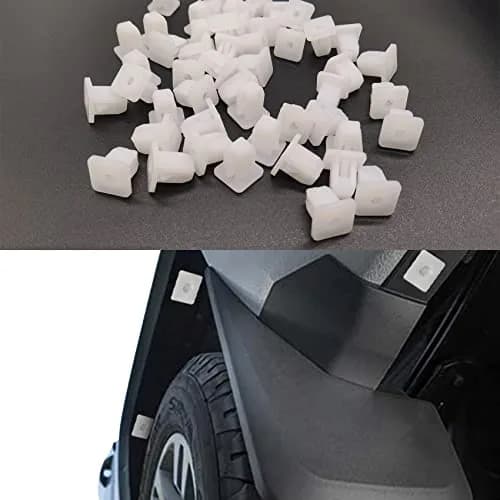 Middrivr 50PCS Car Bumper Retainer Clips | White Nylon Fasteners for Body & Trim thumbnail 1