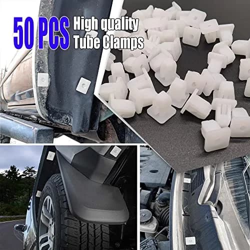 Middrivr 50PCS Car Bumper Retainer Clips | White Nylon Fasteners for Body & Trim thumbnail 7