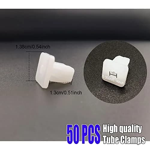 Middrivr 50PCS Car Bumper Retainer Clips | White Nylon Fasteners for Body & Trim thumbnail 2