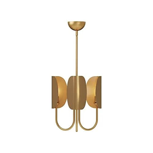 Alora Lighting Kuzco Seno 15in 3-Light Chandelier Aged Gold | Modern Ceiling Light with Incandescent Bulb (15in, 3 Light) thumbnail 2