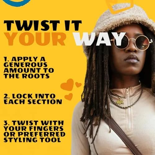 AllDay Locks Lock N Twist Supreme Hold, Edge Control, 10 Oz Jar | Maximum Styling Power for Textured Hair thumbnail 5