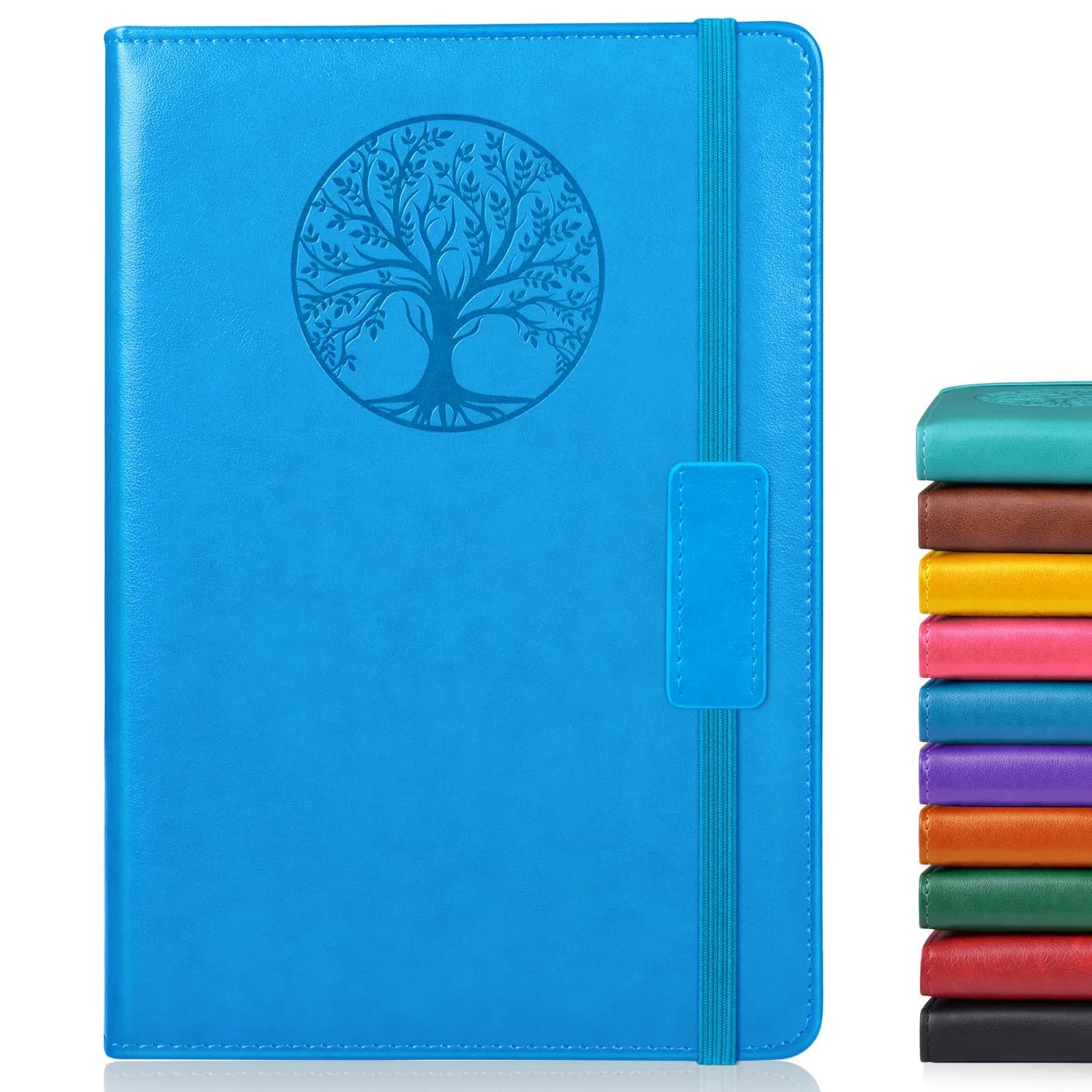 Biuwory Vintage Leather Journal Notebook for Women Men, A5 Hardcover Ruled Notebook (256 Pages, 5.7"×8.3") | Acid-Free Paper for Smooth Writing - main product image