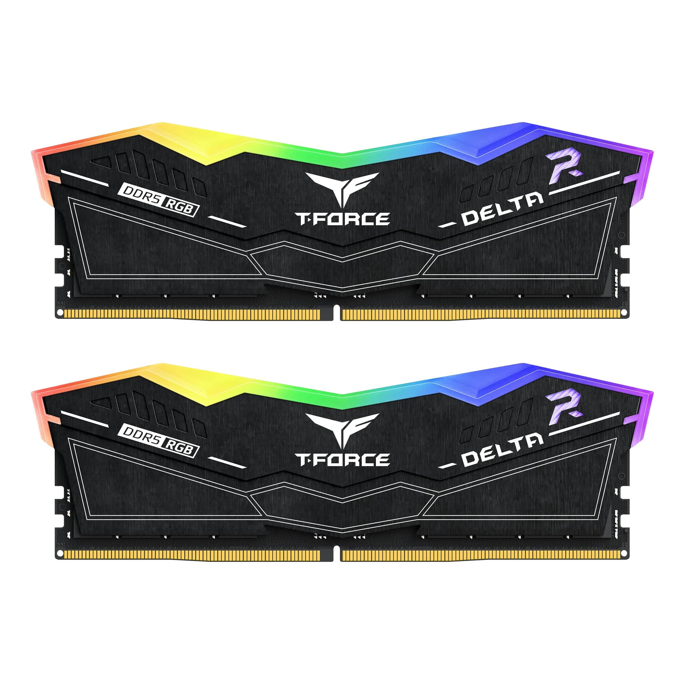 TEAMGROUP T-Force Delta RGB Black 48GB (2x24GB) DDR5 7200MHz CL34 Desktop Memory - main product image