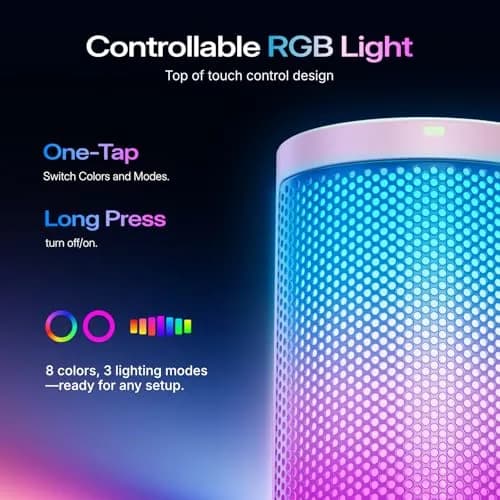 MAONO DGM20S USB Microphone for PC with Clear Voice & Noise Reduction | RGB Lighting & Noise Cancellation thumbnail 6