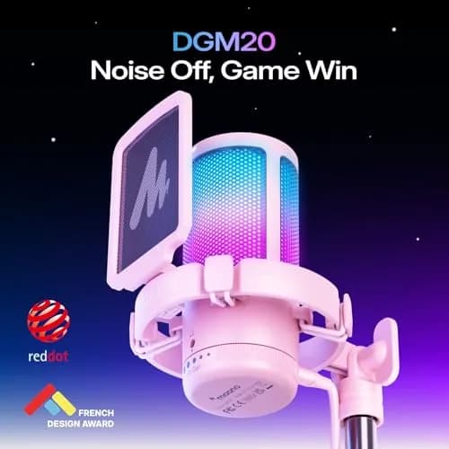 MAONO DGM20S USB Microphone for PC with Clear Voice & Noise Reduction | RGB Lighting & Noise Cancellation thumbnail 2