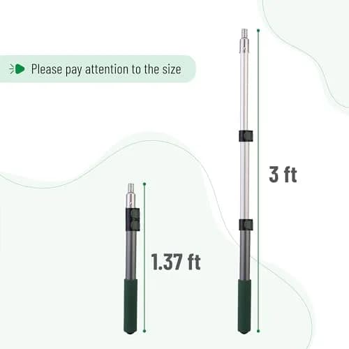 Bates Choice Telescopic Extension Pole, 3 Ft, Aluminum Alloy, Multi-Purpose for Painting, Dusting & Cleaning thumbnail 2
