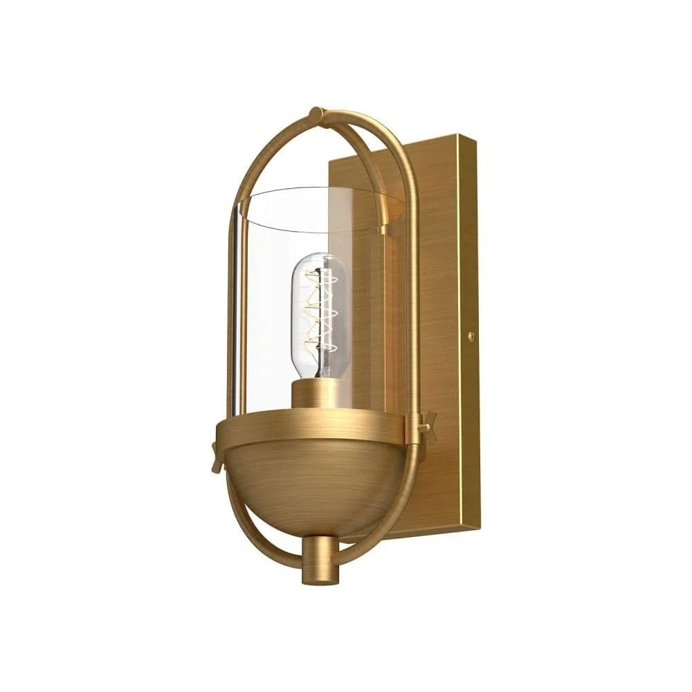 Alora Mood Cyrus 7in 1-Light Wall Sconce Aged Gold | Elegant Home Lighting Fixture — Aged Gold