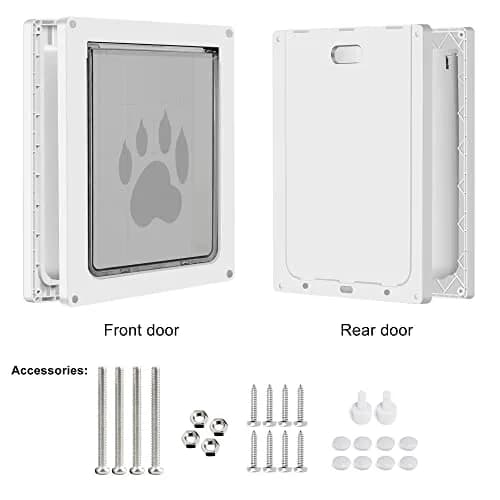 CEESC Medium Dog Door 9.06"x11.38" | Weatherproof, Durable, Fits Doors 1.19"–2.06" thumbnail 8