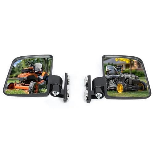 KUAFU Magnetic Tractor Mirrors Compatible with John Deere & More | 360° Adjustable, Heavy-Duty Plastic & Glass, Easy Magnet Mounting thumbnail 1