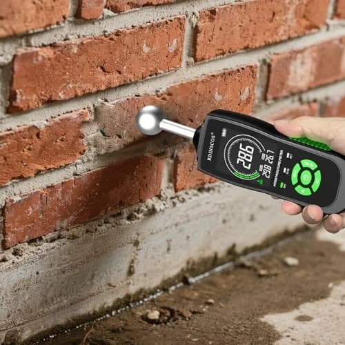 RDINSCOS Ball Probe Moisture Meter with LED Flashlight | Detects Hidden Moisture in Drywall, Wood, Concrete (18cm Length) thumbnail 4