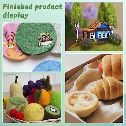 Mayboos Needle Felting Kit, Wool Roving 20 Colors Set | Complete DIY Craft Kit for Wool Art thumbnail 7