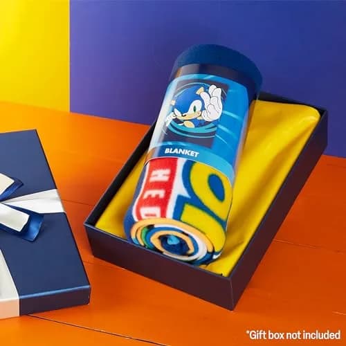 Get Trend Sonic The Hedgehog Throw Blanket for Kids, 100x150 cm (39x59 in) | Soft Warm Vibrant Fleece for Couch, Bed, Travel thumbnail 2