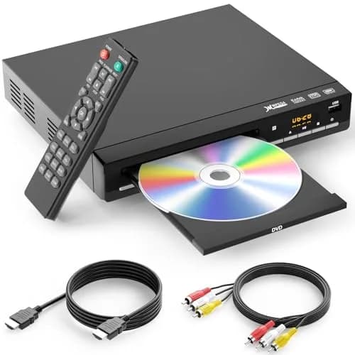 WSJSYH Region-Free DVD Player with HDMI 1080P Upscaling | Plays All Regions & Formats, USB Input thumbnail 1