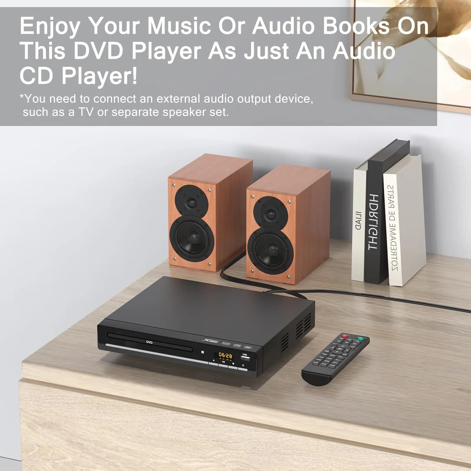 WSJSYH Region-Free DVD Player with HDMI 1080P Upscaling | Plays All Regions & Formats, USB Input - view 7