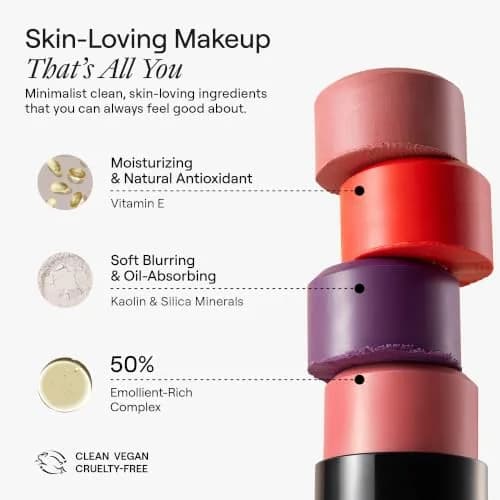 Nudestix Nudies Blush Stick 0.24 Ounce | Cream Blush for Cheeks, Eyes & Lips | Soft Matte Finish for a Natural Flush thumbnail 4