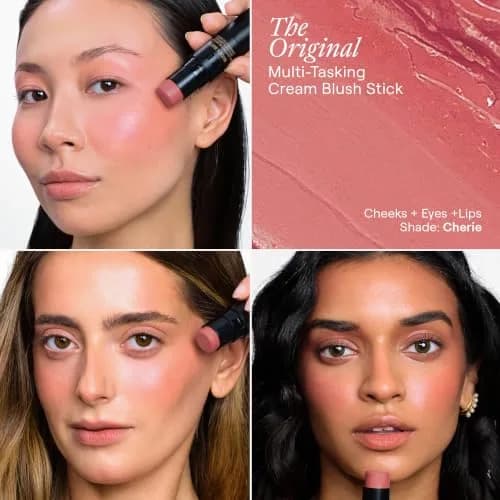 Nudestix Nudies Blush Stick 0.24 Ounce | Cream Blush for Cheeks, Eyes & Lips | Soft Matte Finish for a Natural Flush thumbnail 3