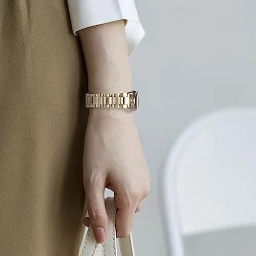 MIJOBS Stainless Steel Strap for Xiaomi Mi Band 8/9/10 | Breathable, Beads Style, Premium Material thumbnail 6