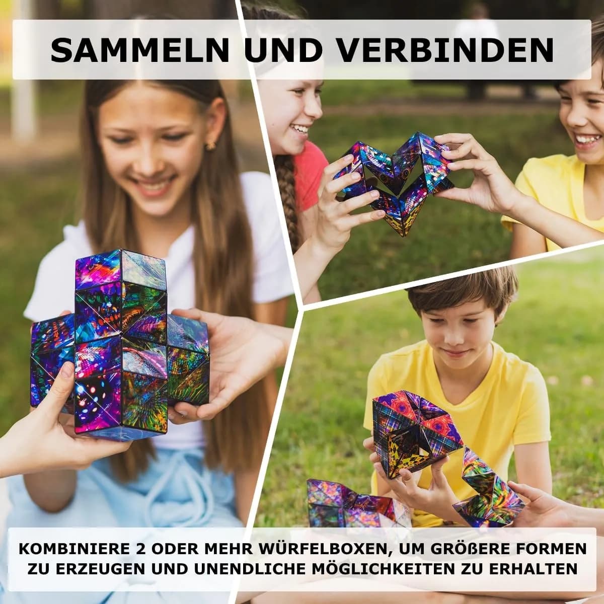 Shashibo Infinity Cube Sensory Fidget Toy for Adults & Kids, Fire Goddess Dodeca | 100+ Shapes - view 5